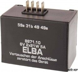 РЕЛЕ ЗА МИГАЧИ/РЕГУЛАТОР ЕЛЕКТРОННО 2x21W ELBA