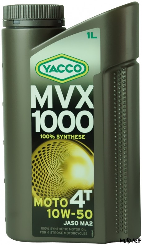 МОТОЦИКЛЕТНО МАСЛО ЗА 4ТАКТОВИ ДВИГАТЕЛИ YACCO MVX 1000 10W-50 1L